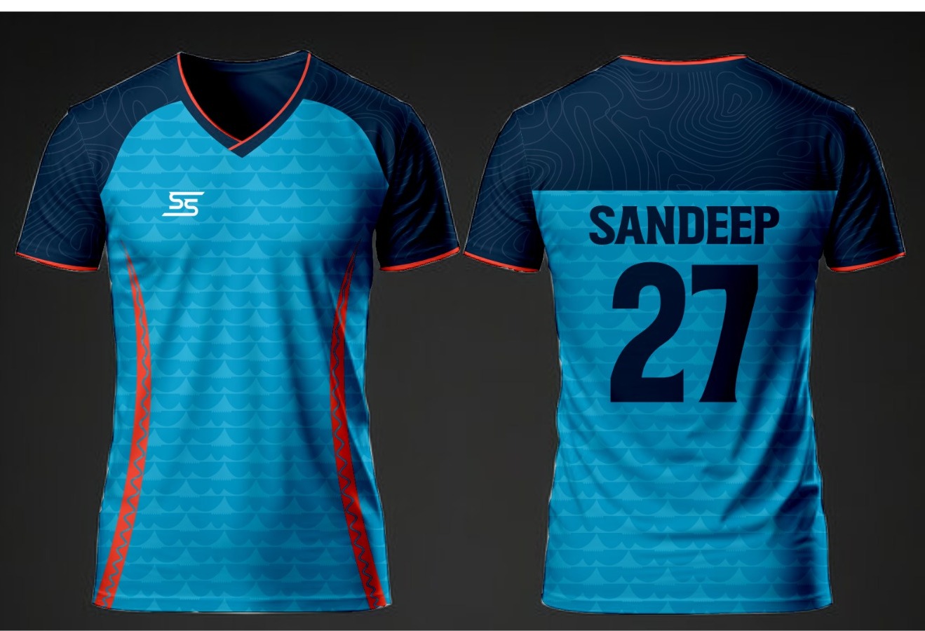 KP Sportswear Orange Football Jersey